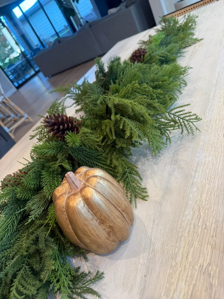 Real Touch Mixed Pine & Pinecones Garland-Coming soon 11.1