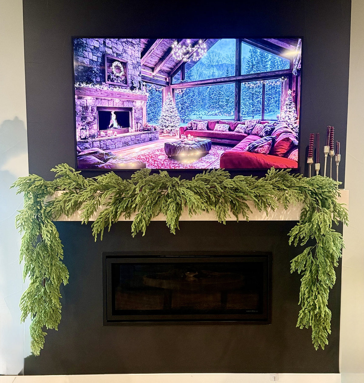 6' Real Touch Norfolk Pine Garland