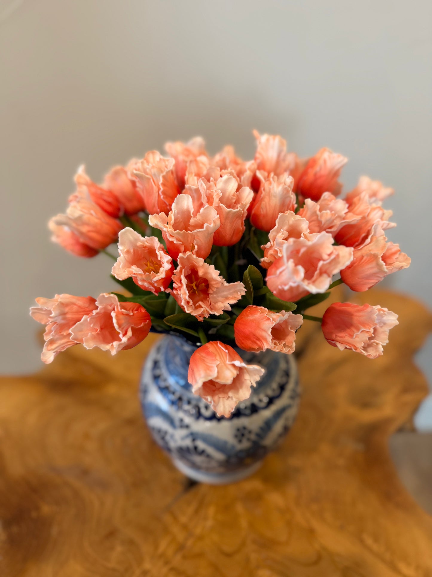 Peach Parrot Tulip Bundle of 12