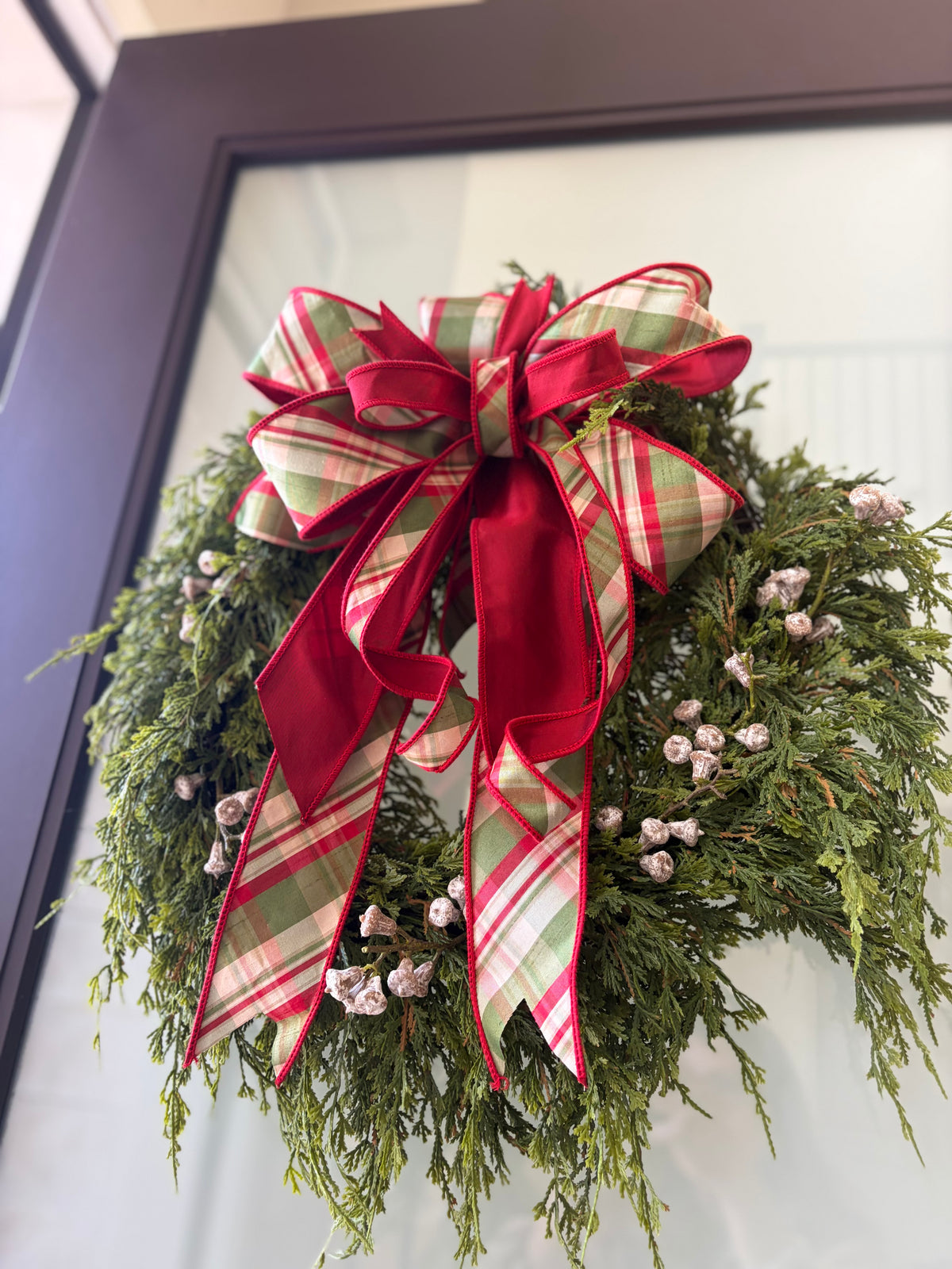 Real Touch Cedar & Eucalyptus Holiday Wreath