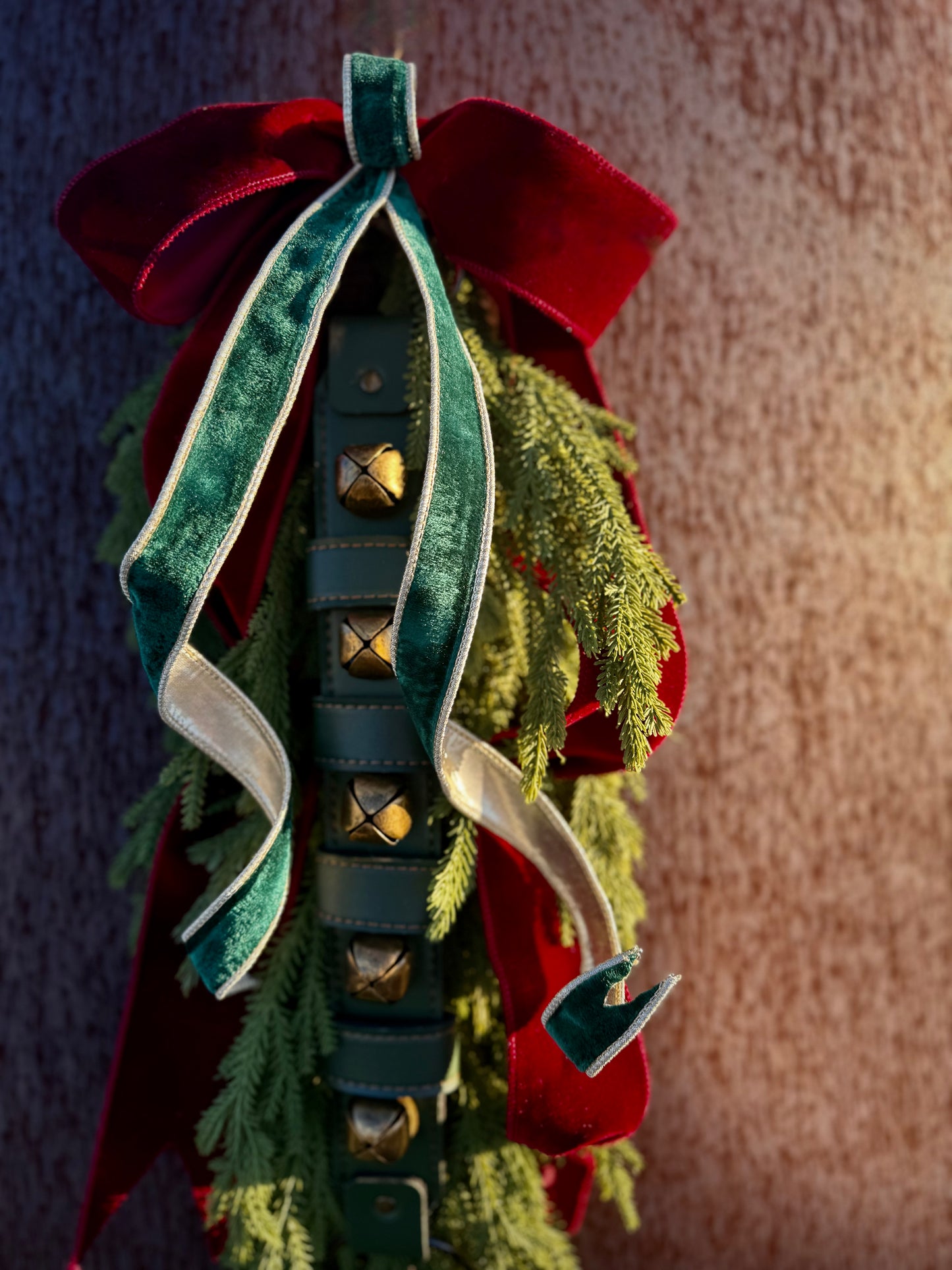 Jingle Bell Norfolk Swag 33"L