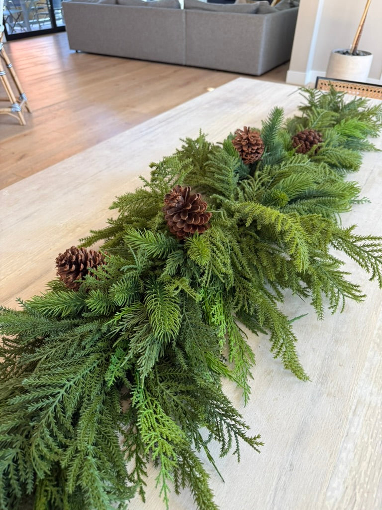 Lush Pine Centerpiece 82 inches