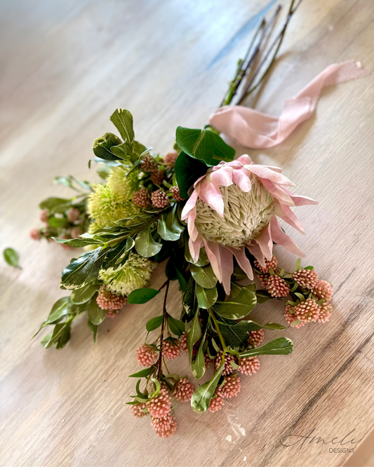 King Protea Blush Bouquet
