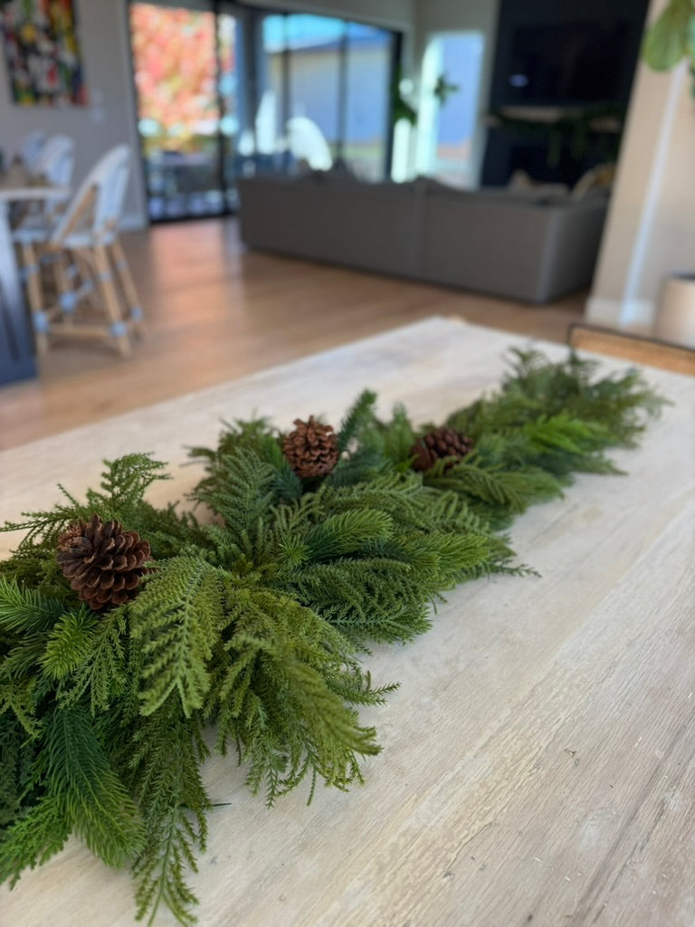 Lush Pine Centerpiece 82 inches