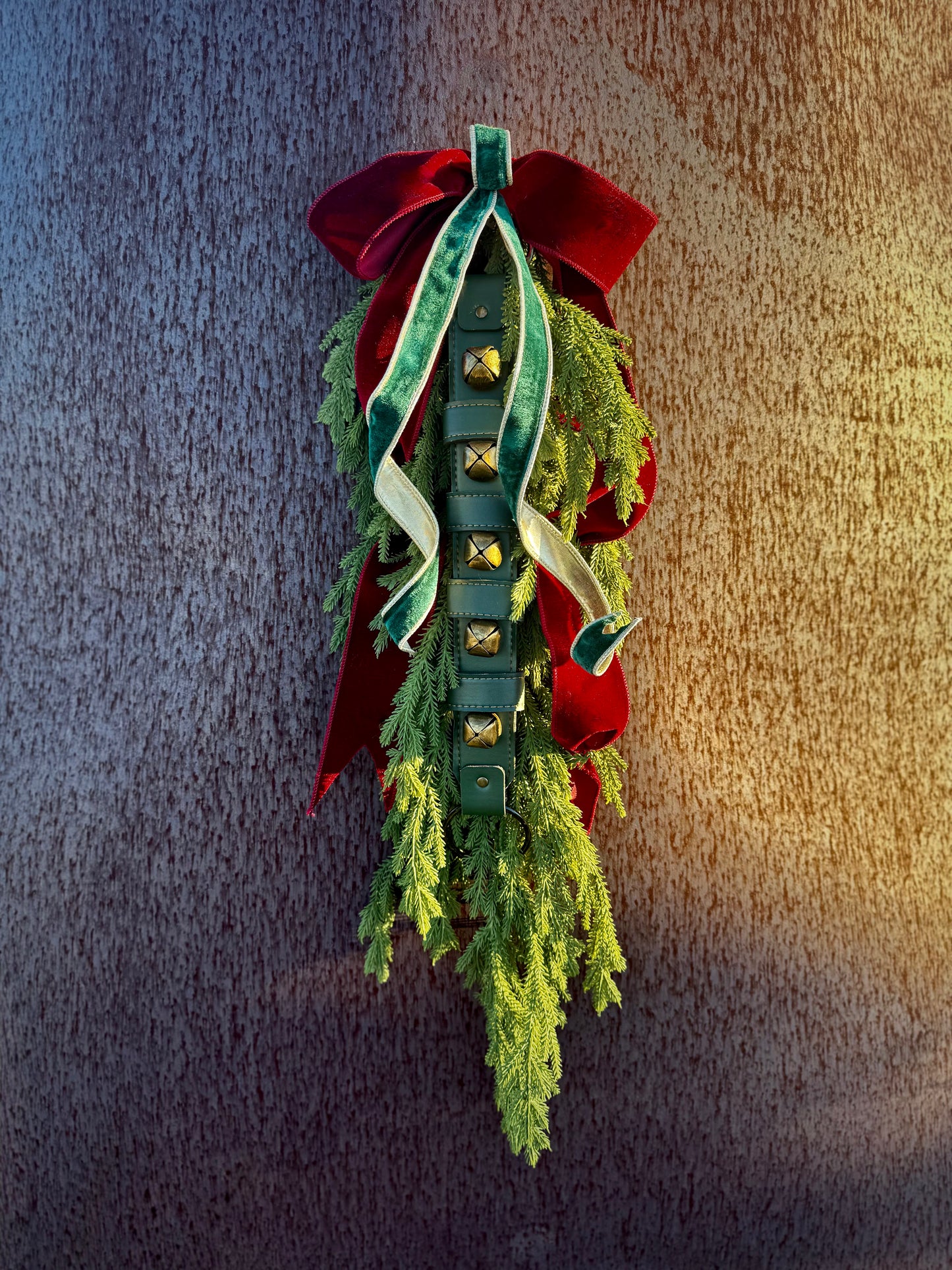 Jingle Bell Norfolk Swag 33"L