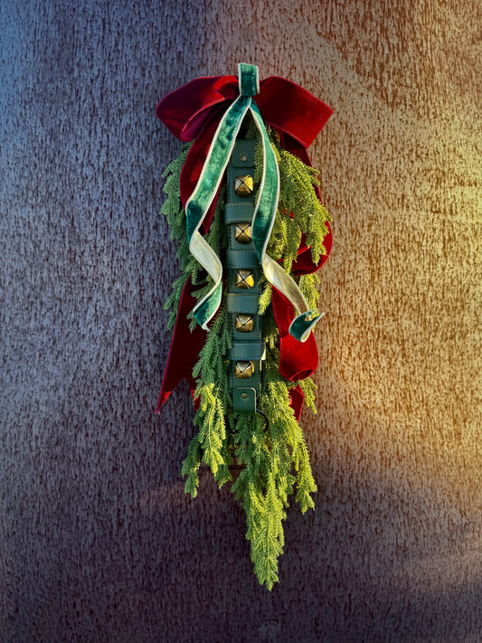 Jingle Bell Norfolk Swag 33"L