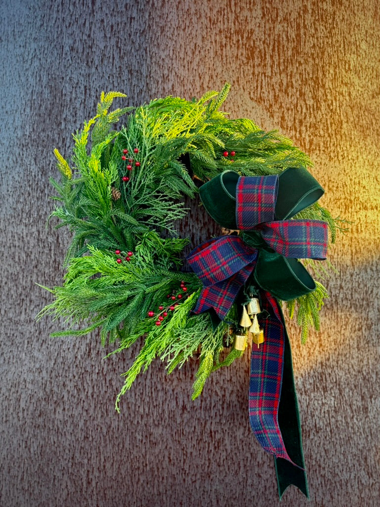 Plaid & Berry Wreath