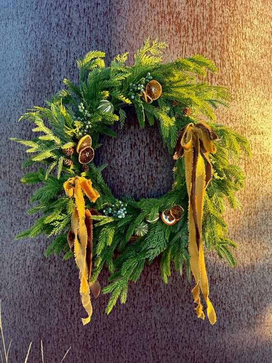 Winter Citrus Wreath