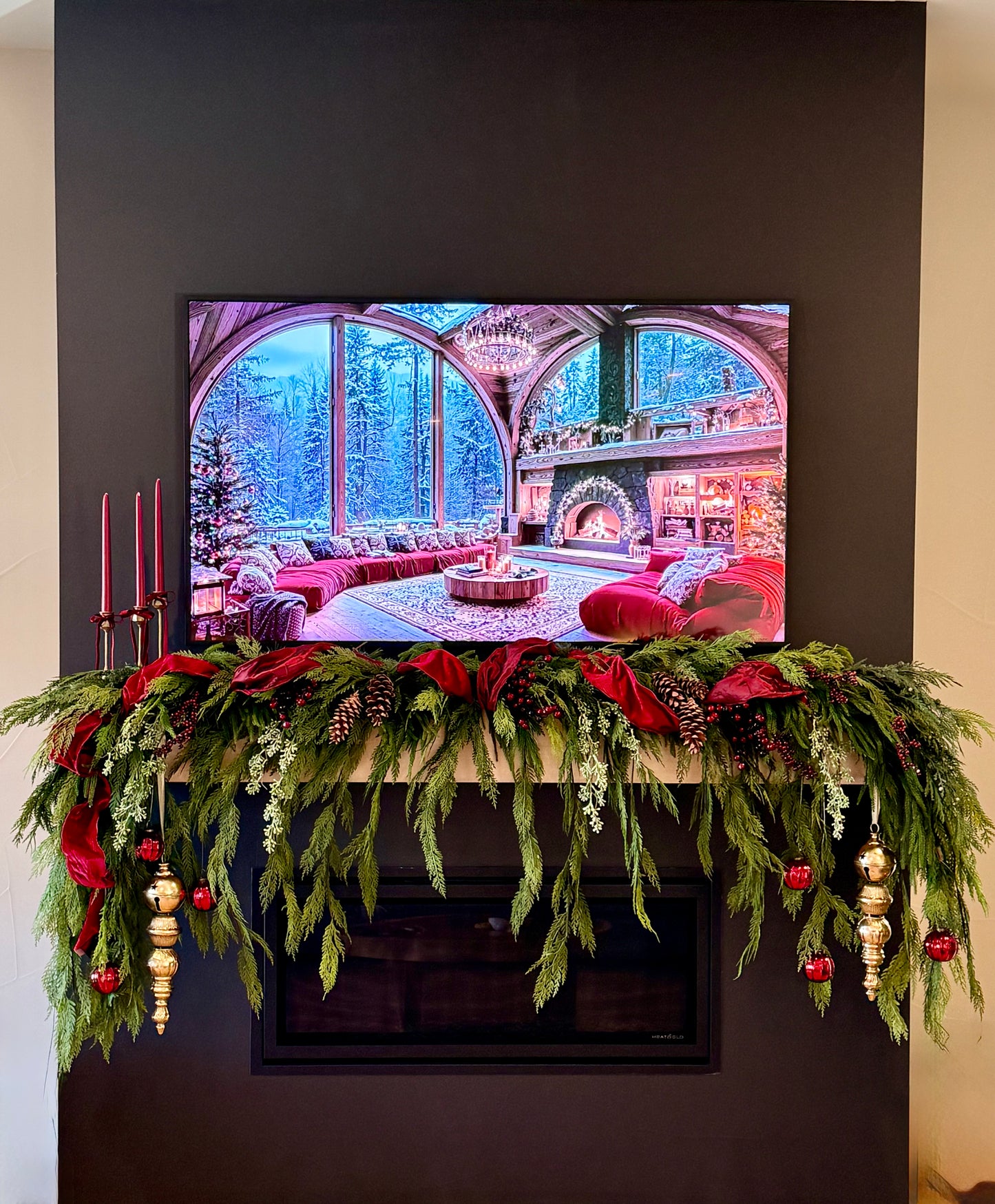 Real Touch Hanging Cedar Garland 52 inches (4.5 Ft)