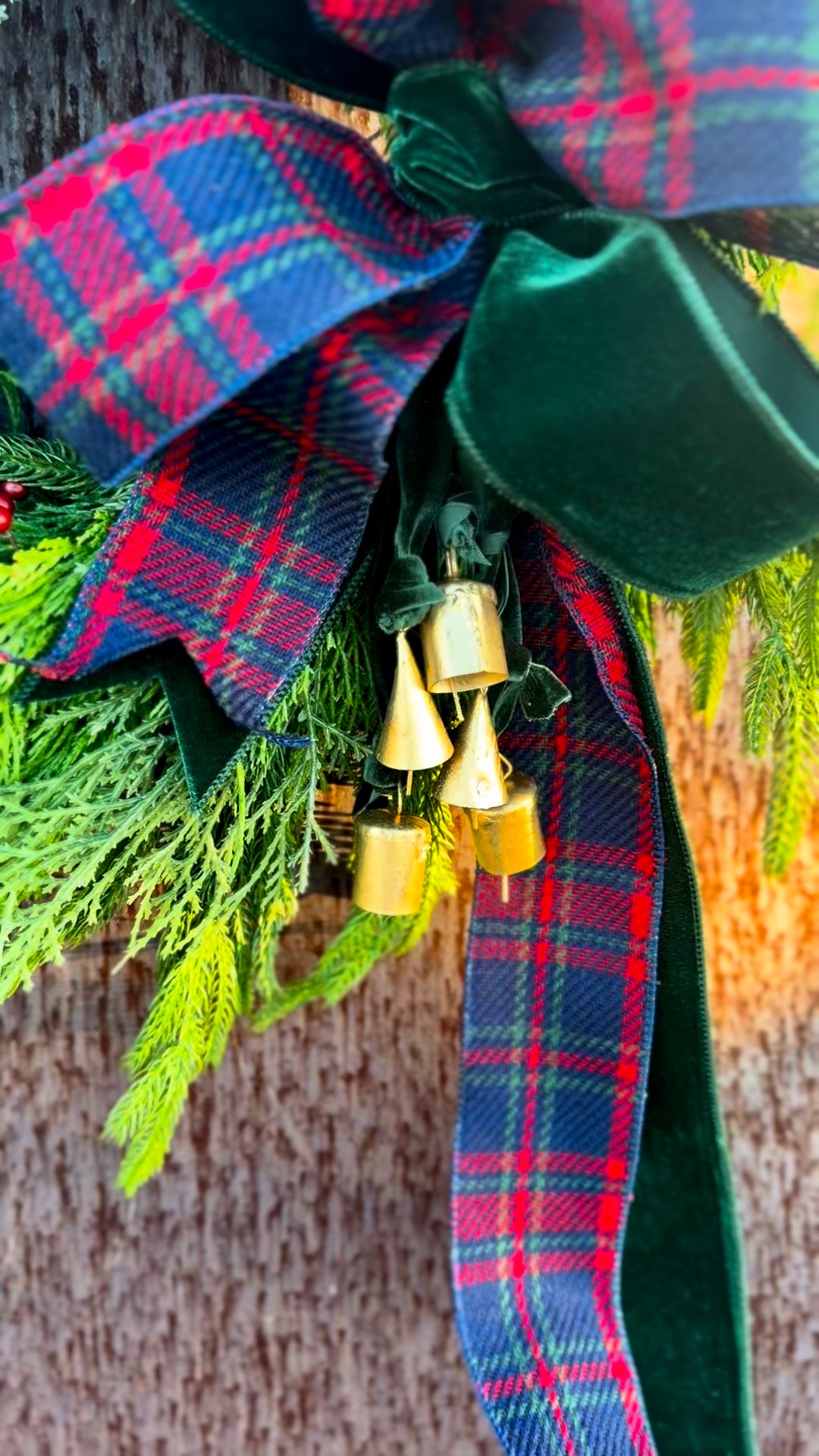 Plaid & Berry Wreath