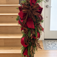 36" Cashmere LED Teardrop Swag – Handcrafted Holiday Design