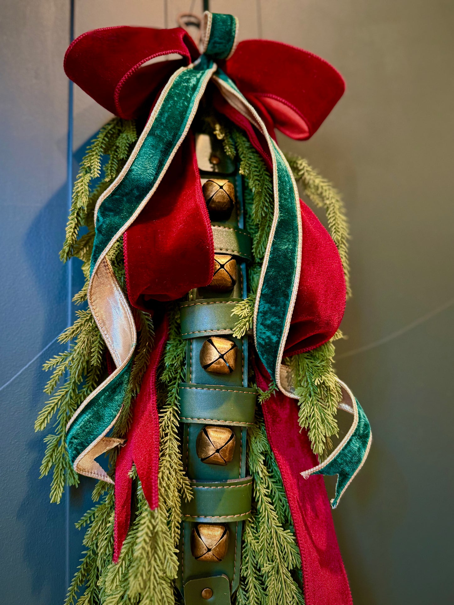 Jingle Bell Norfolk Swag 33"L