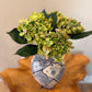 Green Peach Hydrangea Stem