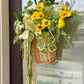 Flowers in a Basket Wreath
