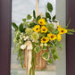 Flowers in a Basket Wreath