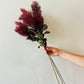 Faux Prairie Smole Flower Stem-Plum 26"H