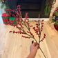 49" Red Berry Stem