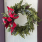 22" Real Touch Mixed Pine Wreath | Ralph Lauren-Inspired Plaid