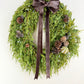 Real Touch Cedar Winter Wreath - 23"L