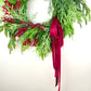 Real Touch Norfolk & Cedar Berry Wreath 26"