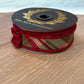 John Mark Enterprises Holiday Plaid Dupioni Taffeta Wired Ribbon – Red Backing | " x 10 Yards