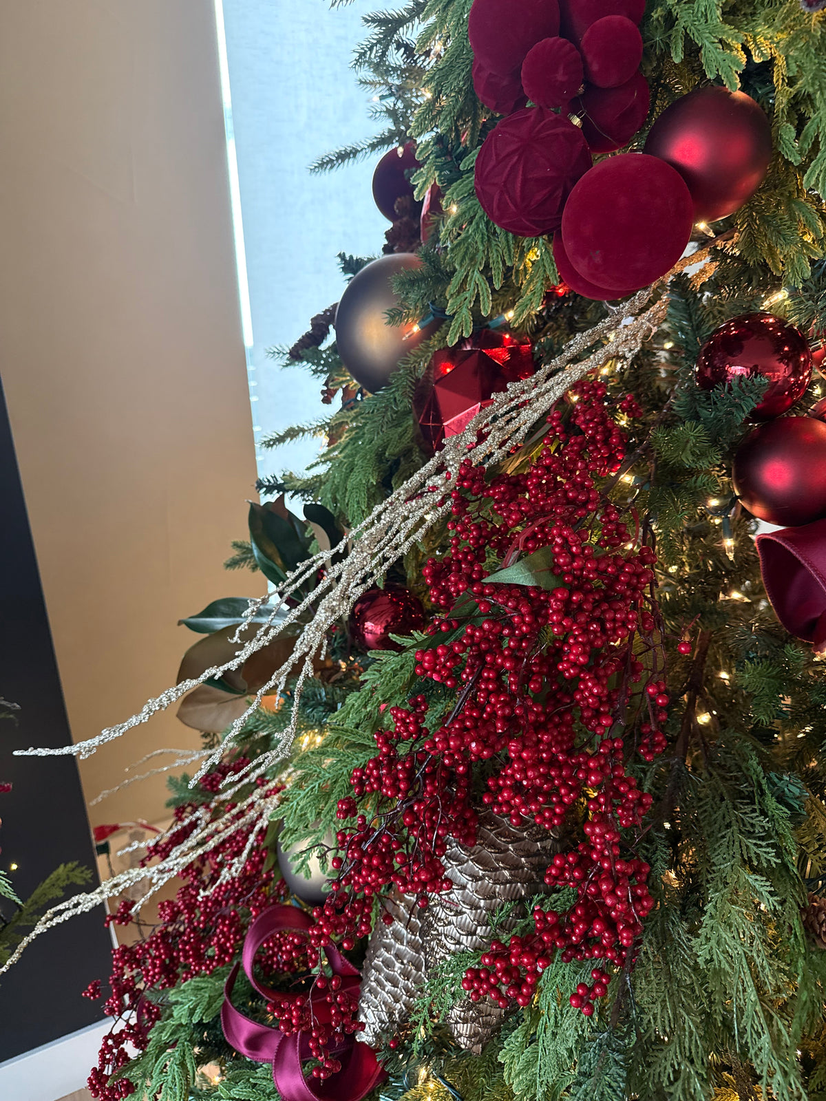 46" Metallic Twig Spray – Decorative Holiday Stem