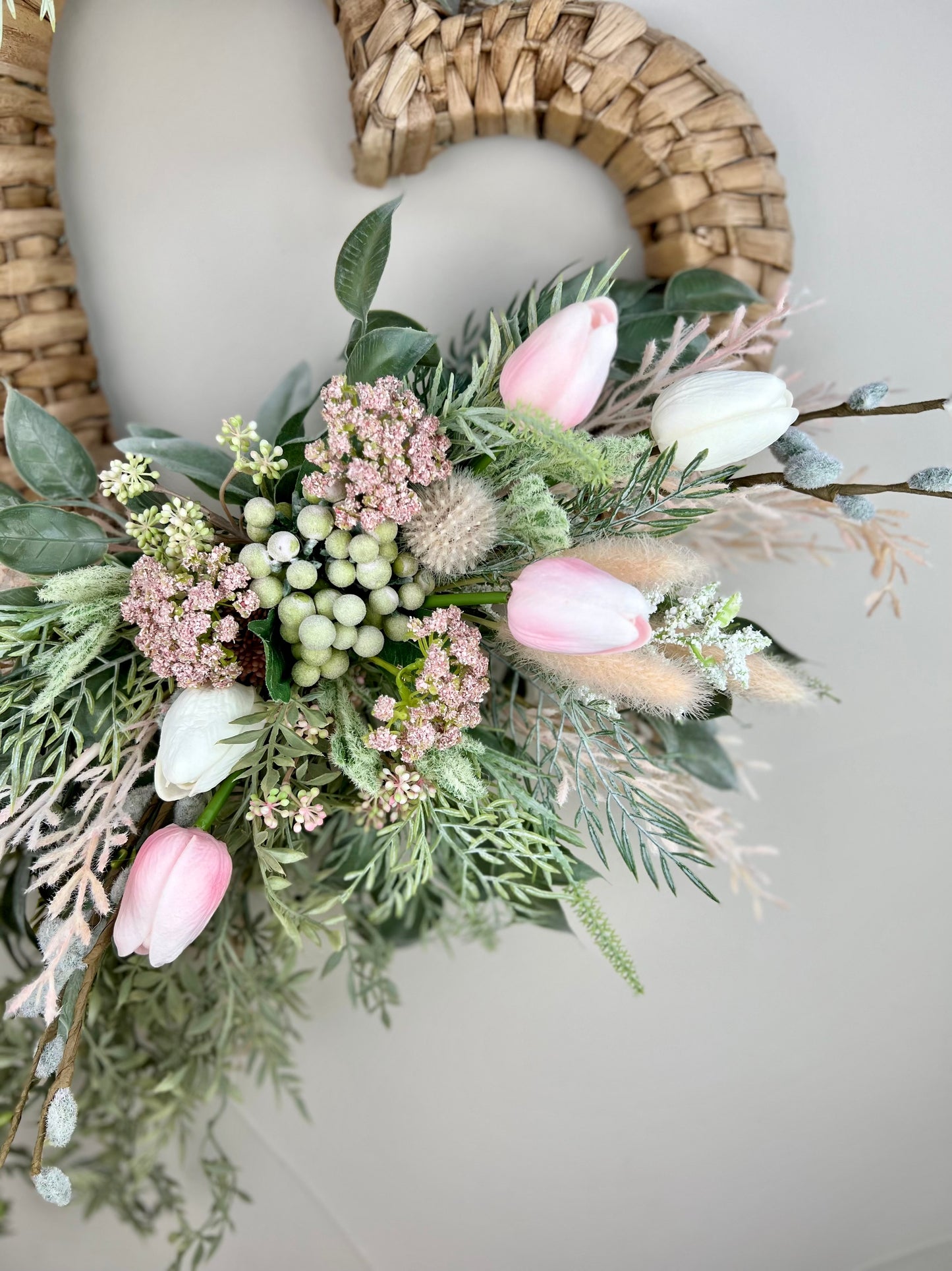 Be Mine-Rattan heart Wreath