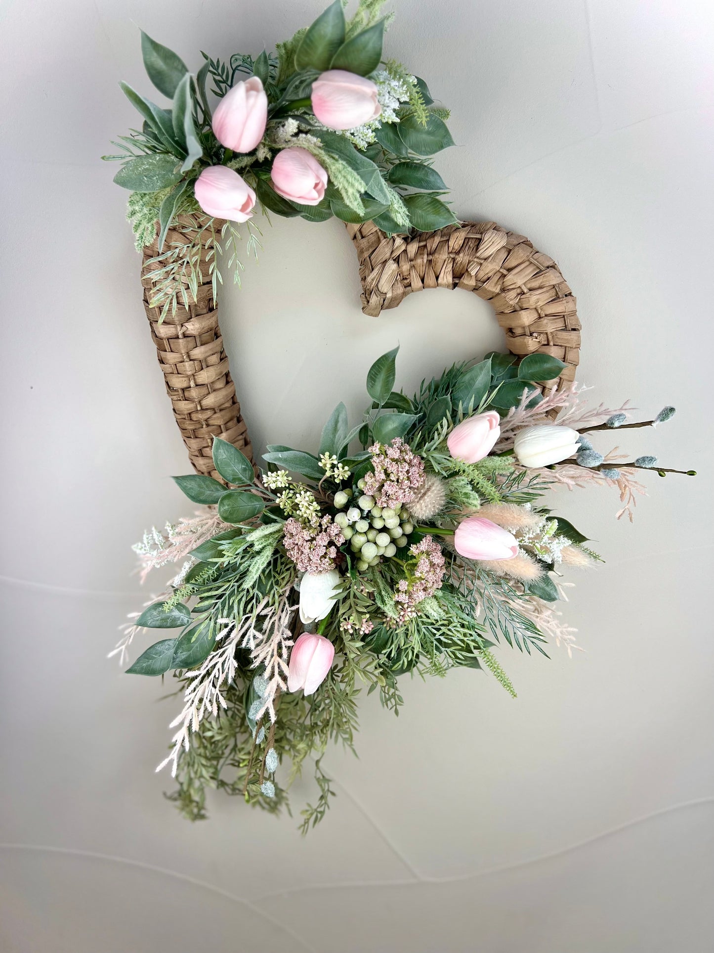 Be Mine-Rattan heart Wreath