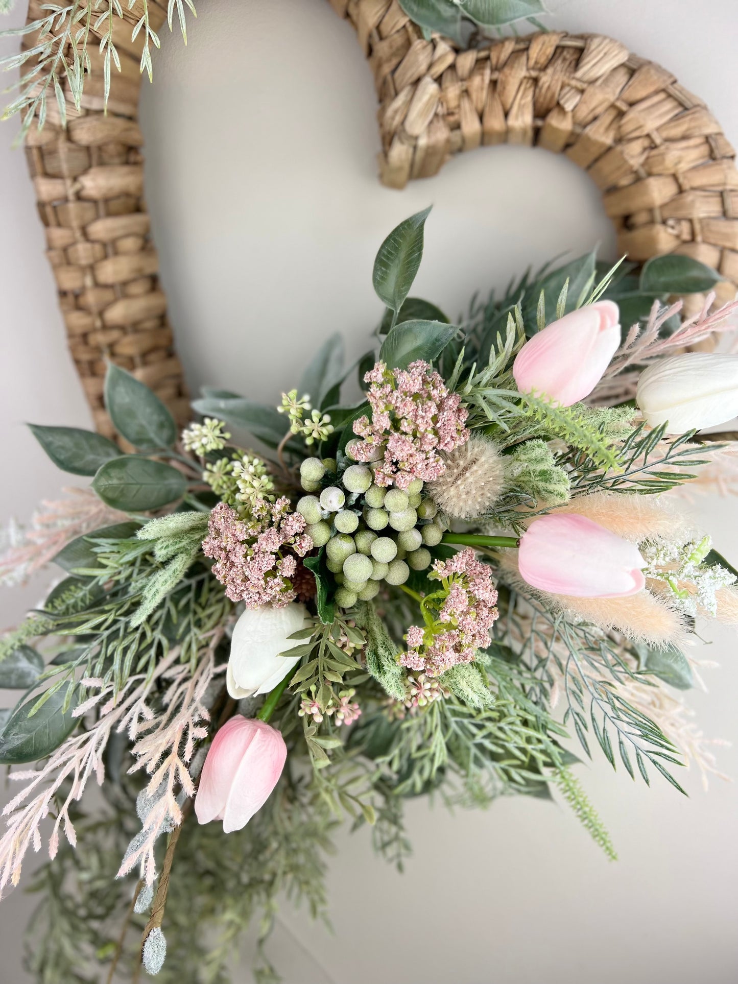 Be Mine-Rattan heart Wreath