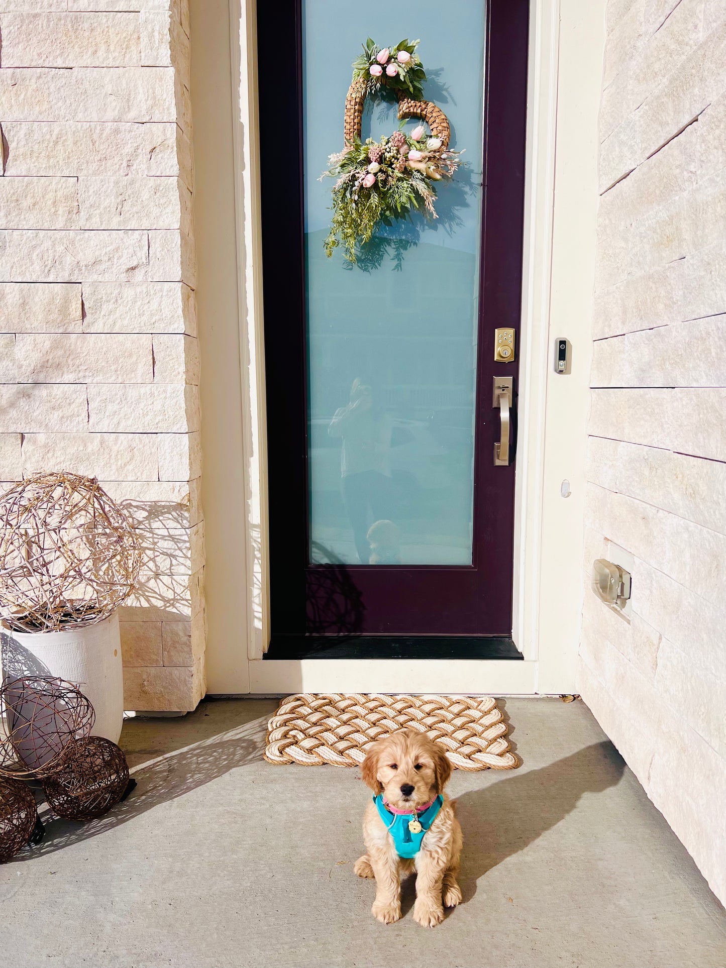 Be Mine-Rattan heart Wreath