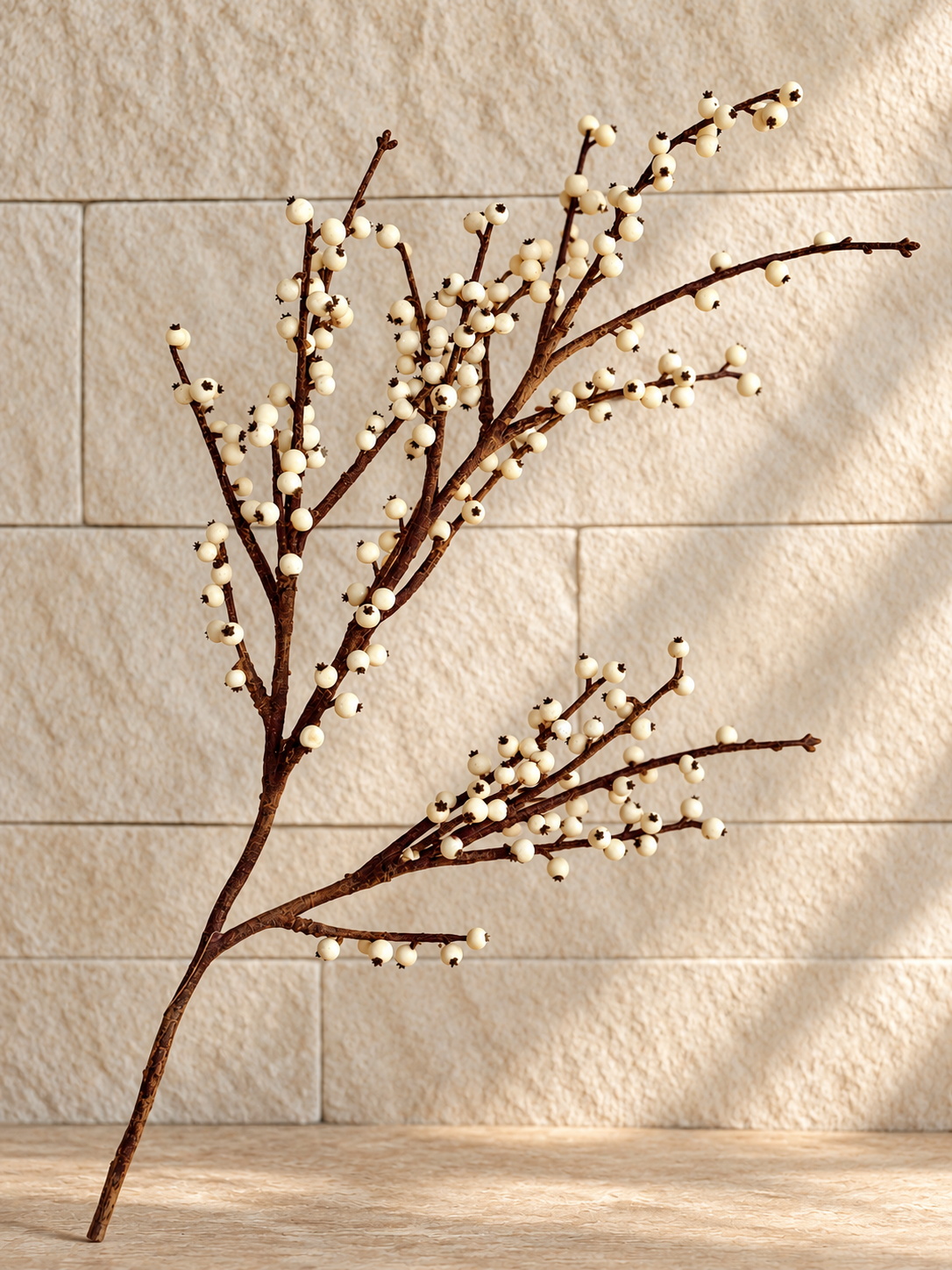 49" White Winter Berry Stem